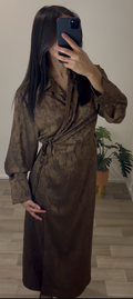 ABAYA « SHAINA » MARRON