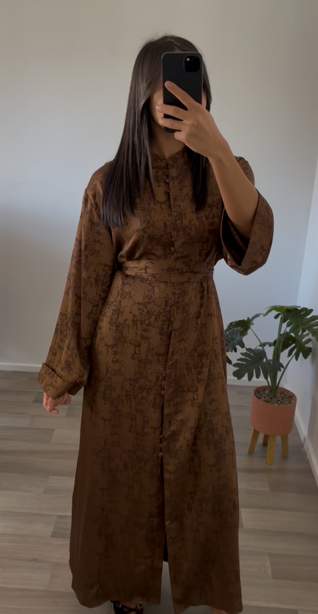 ABAYA MARRON « SHERAZADE »