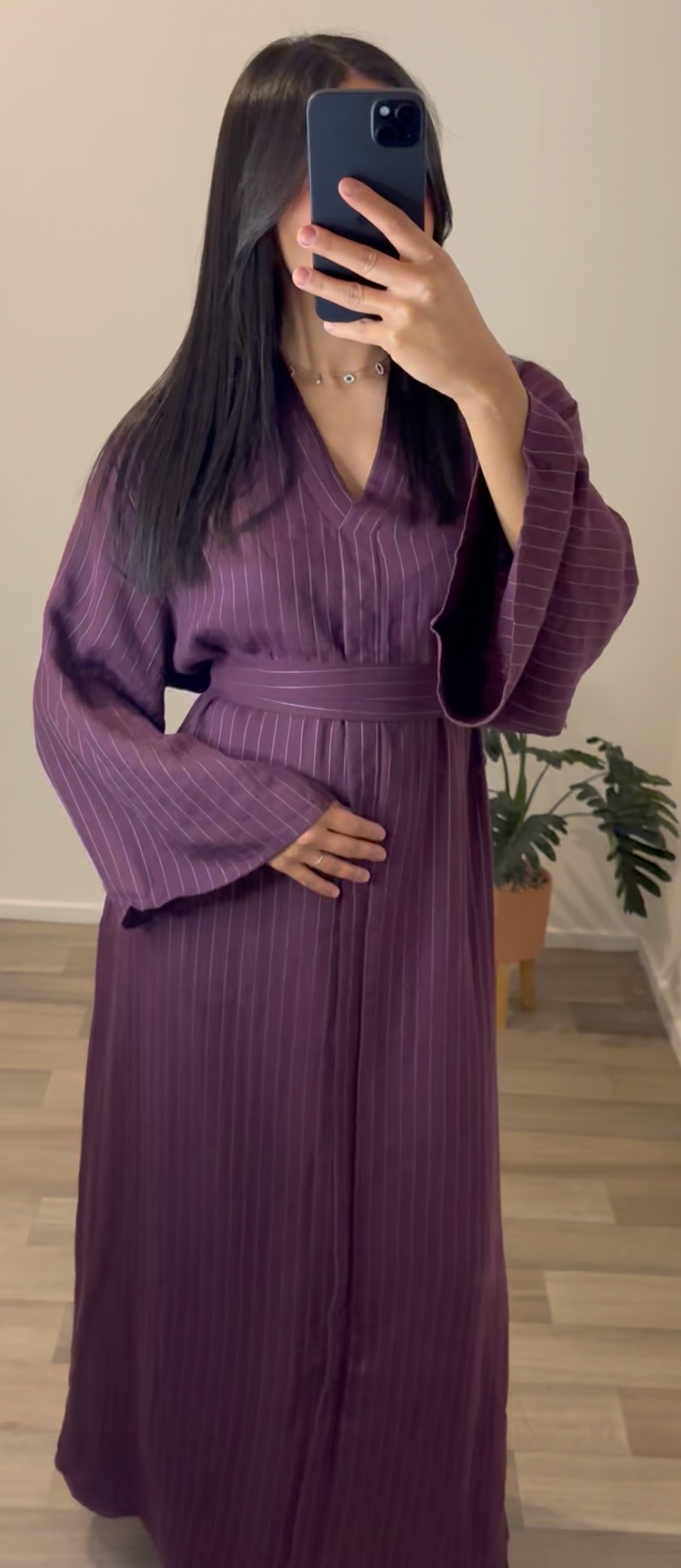 ABAYA « INAYA » VIOLET