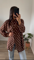 CHEMISE LONGUE A POIS « ISMAHANE »